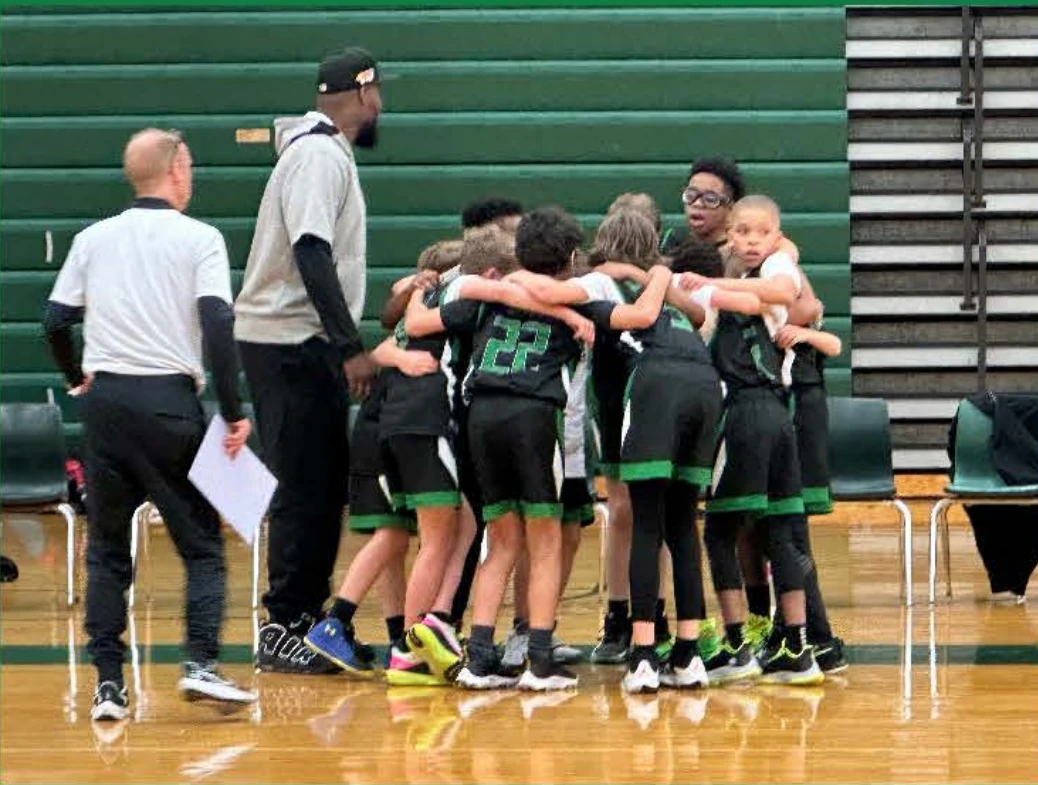 Waza Basketball Club Team Huddle